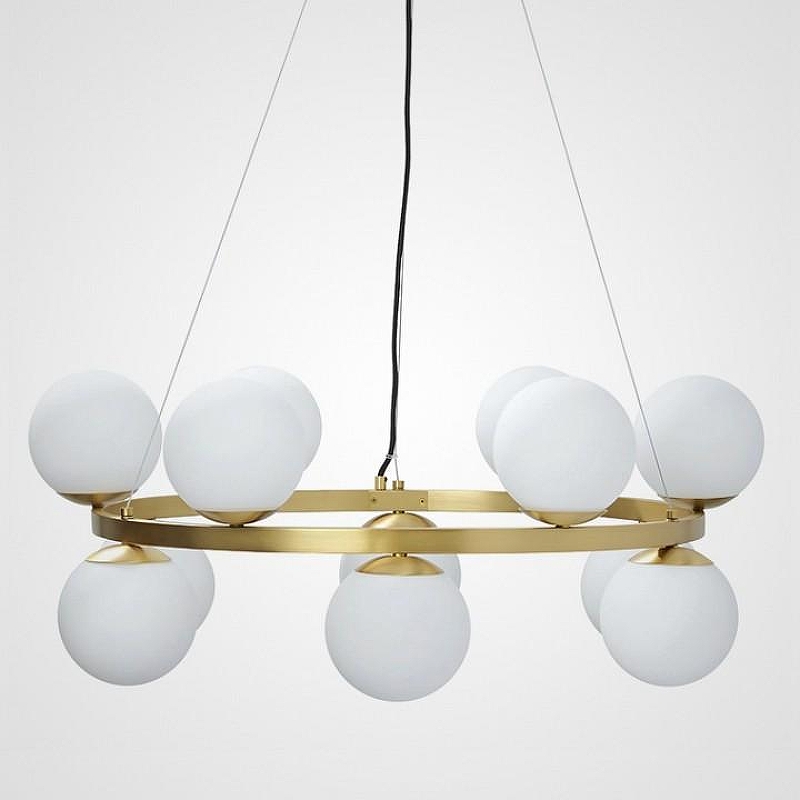 Люстра Imperiumloft Bubbles Bulbs By Cec1 Thompson SANNE01 цвет плафона/подвески Белый, цвет арматуры Латунь