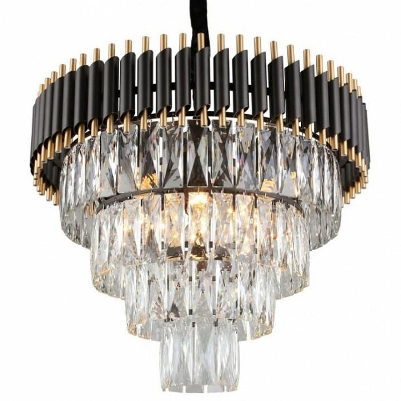 Люстра Imperiumloft Emp1re Black Chandel1er Crystal 40.2861 цвет плафона/подвески Золото, Черный, цвет арматуры Золото