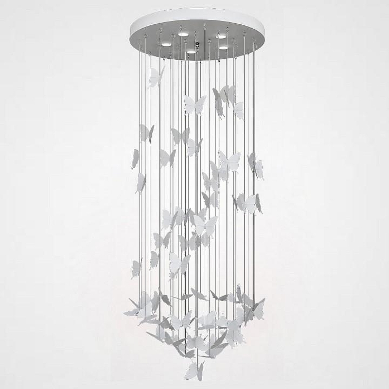 Люстра Imperiumloft N1ght Butterfl1es Chandel1er 40.208 цвет плафона/подвески Белый, цвет арматуры Белый