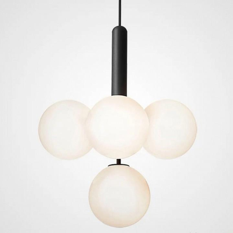 Люстра Imperiumloft Raff1n01 177909-26 цвет плафона/подвески Белый, цвет арматуры Черный