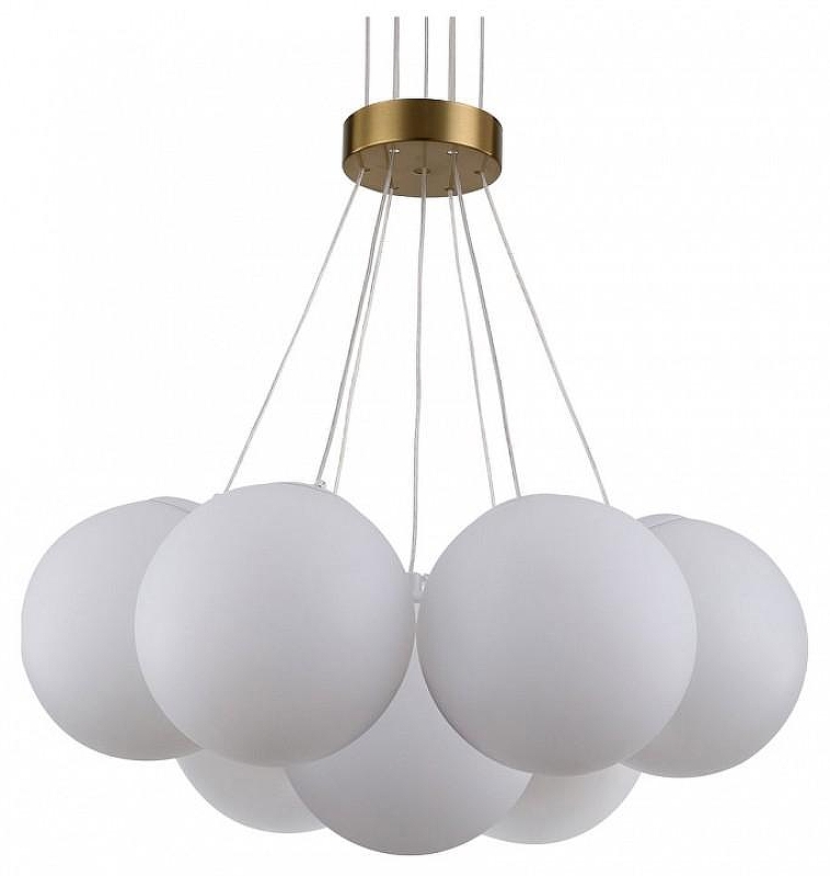 Люстра Kink Light Алди 08475-7,20 цвет плафона/подвески Белый, цвет арматуры Бронза