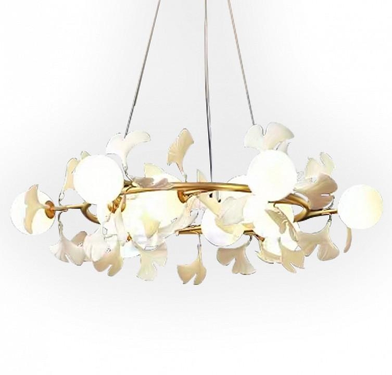 Люстра Kink Light Аста 07867-9A,33 цвет плафона/подвески Белый, цвет арматуры Золото