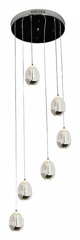 Люстра Kink Light Берти 07866-6A,02 цвет плафона/подвески Прозрачный, Хром, цвет арматуры Хром