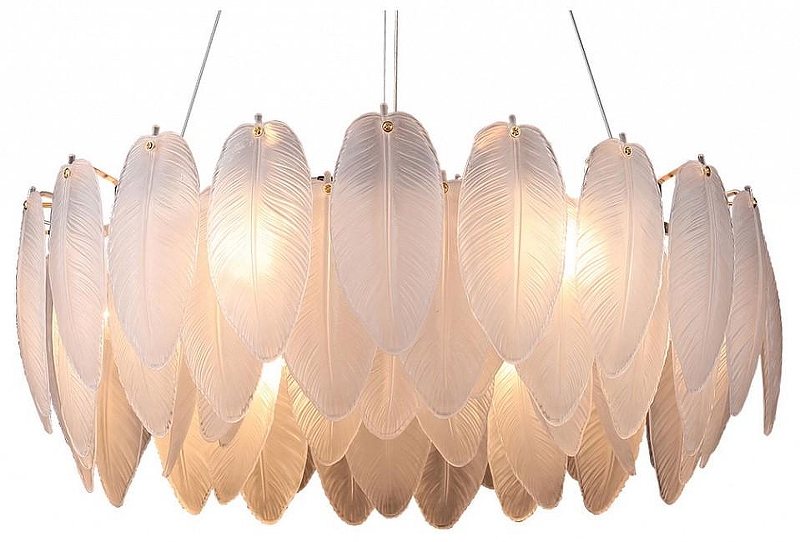 Люстра Kink Light Джана 07680-80,36 цвет плафона/подвески Прозрачный, цвет арматуры Латунь