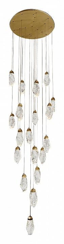 Люстра Kink Light Джина 07862-19A,36 цвет плафона/подвески Прозрачный, цвет арматуры Латунь