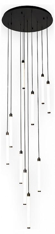 Люстра Kink Light Эванте 08456-10A,19 цвет плафона/подвески Белый, цвет арматуры Черный