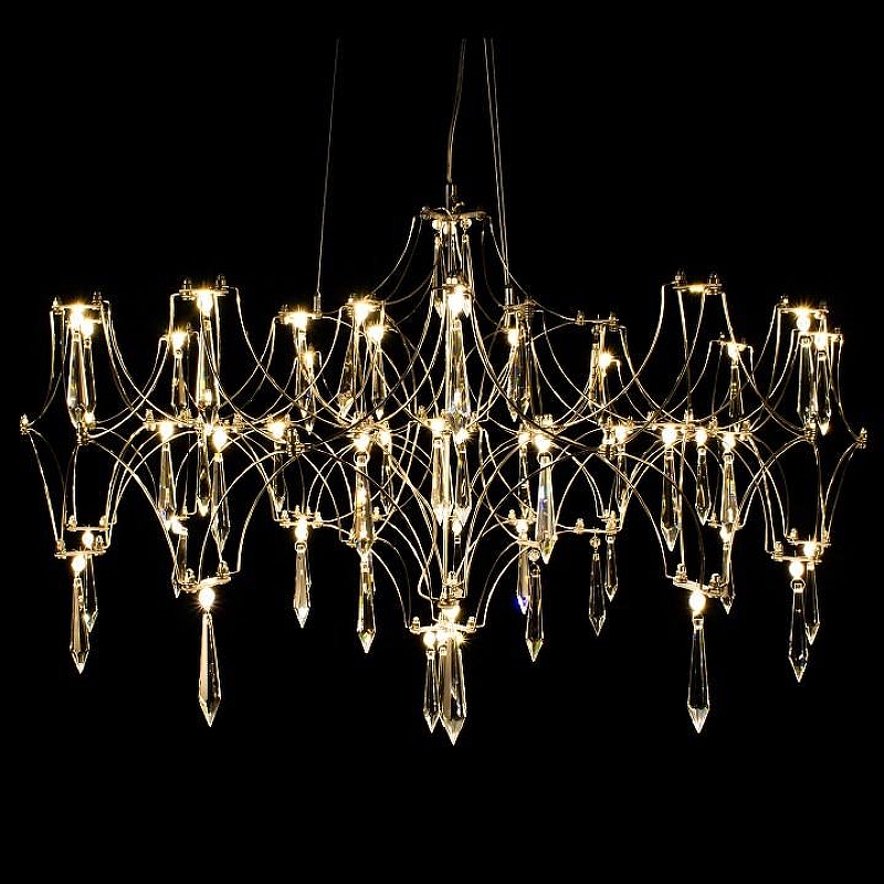 Люстра Kink Light Галанта 07882-63,33(21) цвет плафона/подвески Прозрачный, цвет арматуры Золото