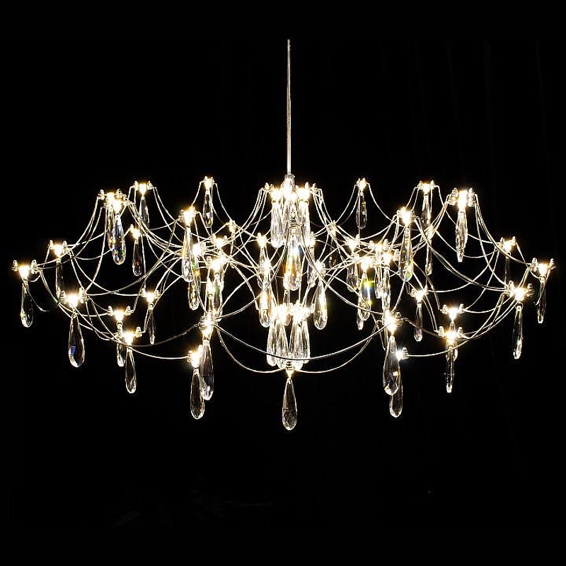 Люстра Kink Light Галанта 07889-80,02(21) цвет плафона/подвески Прозрачный, цвет арматуры Хром