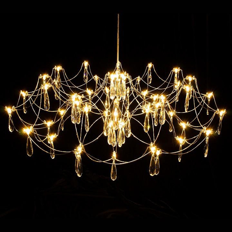 Люстра Kink Light Галанта 07889-80,33(21) цвет плафона/подвески Прозрачный, цвет арматуры Золото