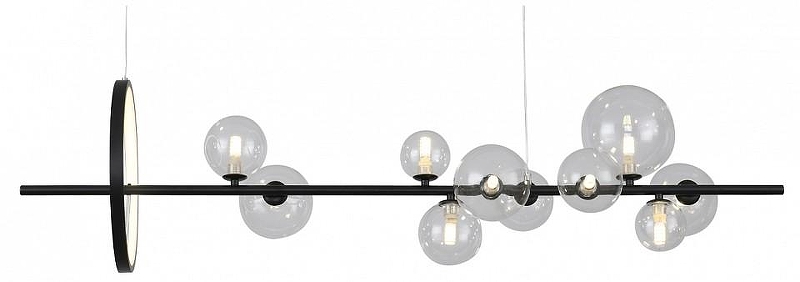 Люстра Kink Light Иона 07608-10A,19 цвет плафона/подвески Прозрачный, цвет арматуры Черный