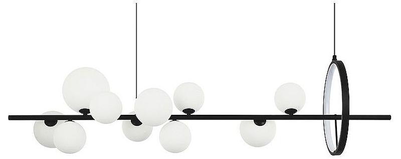Люстра Kink Light Иона 07608-10A,19(01) цвет плафона/подвески Белый, цвет арматуры Черный