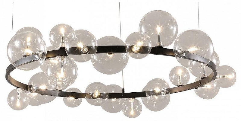 Люстра Kink Light Иона 07608-24A,19 цвет плафона/подвески Прозрачный, цвет арматуры Черный