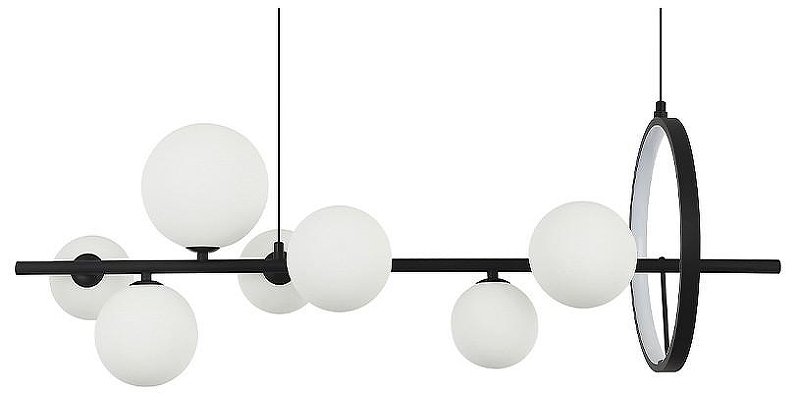 Люстра Kink Light Иона 07608-7A,19(01) цвет плафона/подвески Белый, цвет арматуры Черный
