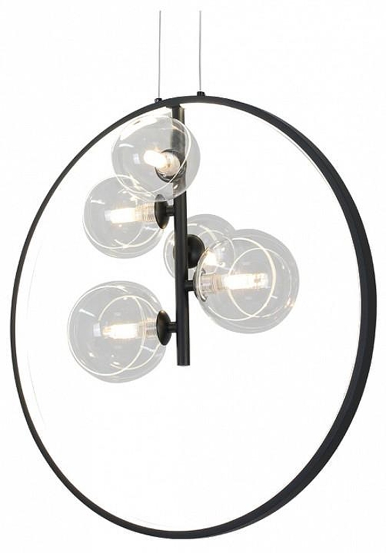 Люстра Kink Light Иона 09408-5А,19 цвет плафона/подвески Прозрачный, цвет арматуры Черный