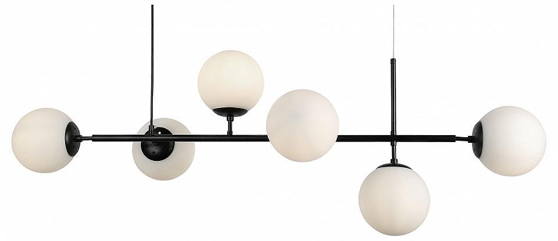 Люстра Kink Light Ирда 07622-6,19-01 цвет плафона/подвески Белый, цвет арматуры Черный