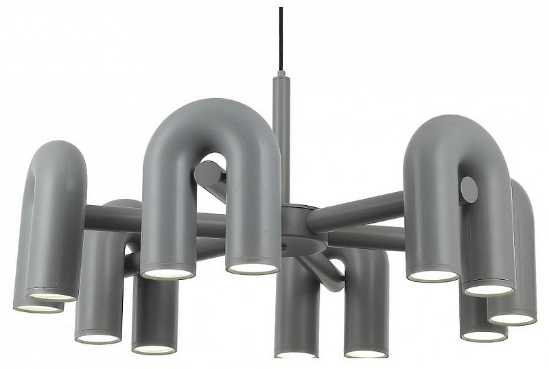 Люстра Kink Light Канти 08465-6,16 цвет плафона/подвески Серый, цвет арматуры Серый