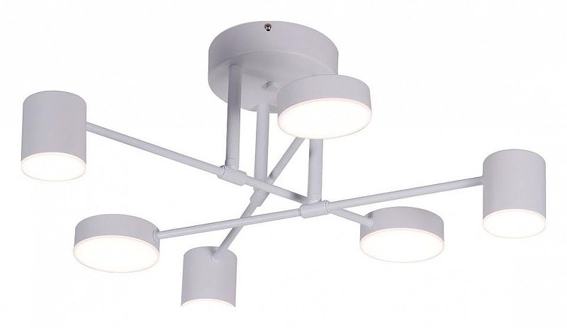 Люстра Kink Light Мекли 07649-6D,01(4000K) цвет плафона/подвески Белый, цвет арматуры Белый