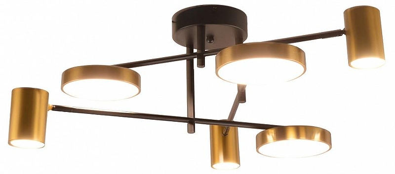 Люстра Kink Light Рапис 07645-6D,19(20) цвет плафона/подвески Бронза, цвет арматуры Бронза, Черный