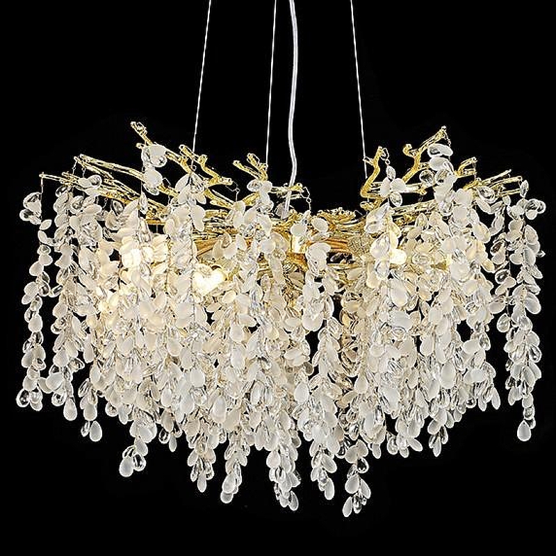 Люстра Kink Light Шарми 07879-60D,33 цвет плафона/подвески Прозрачный, цвет арматуры Золото
