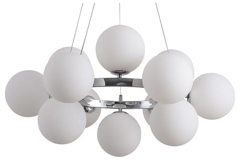 Люстра Kink Light Сида 07508-12,02 цвет плафона/подвески Белый, цвет арматуры Хром