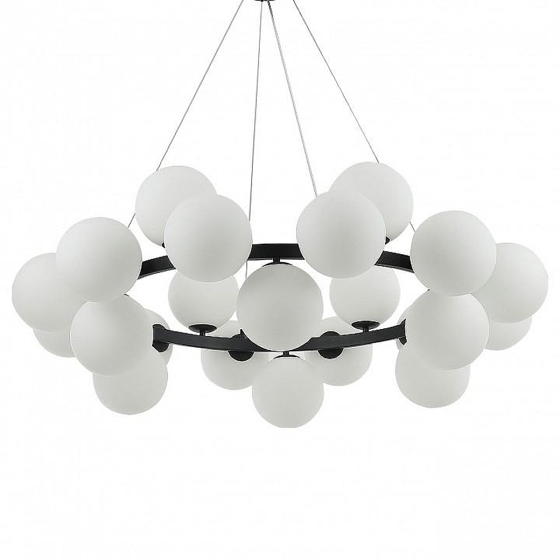 Люстра Kink Light Сида 07508-24,19 цвет плафона/подвески Белый, цвет арматуры Черный