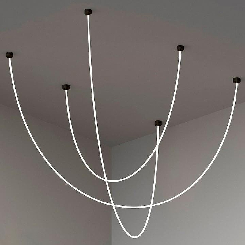 Люстра Kink Light Венди 08031-3S,19(3000-6000K) цвет плафона/подвески Белый, цвет арматуры Черный