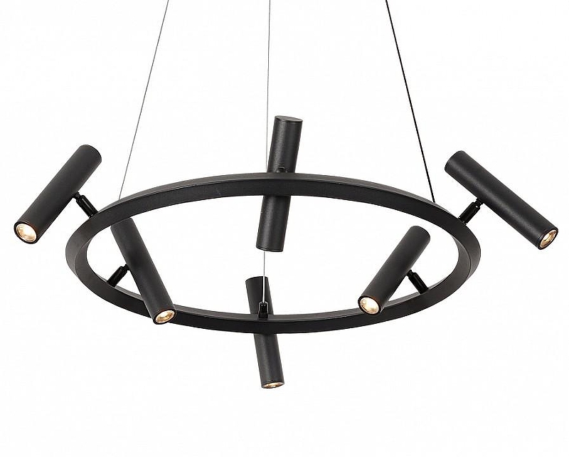 Люстра Kink Light Верония 07613-6A,19 цвет плафона/подвески Черный, цвет арматуры Черный
