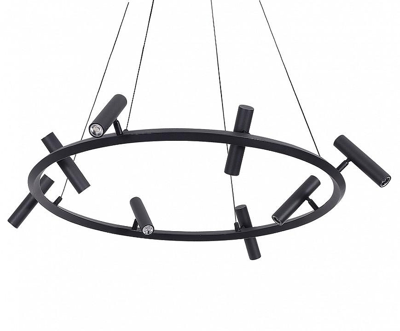 Люстра Kink Light Верония 07613-8A,19 цвет плафона/подвески Черный, цвет арматуры Черный