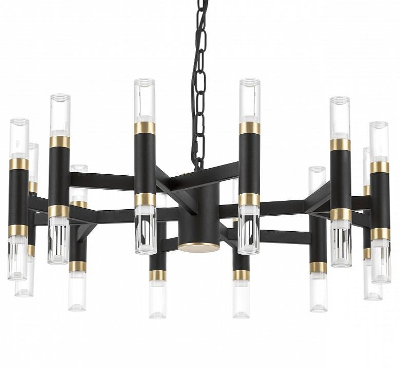 Люстра Lightstar 1r1s 734247 цвет плафона/подвески Прозрачный, цвет арматуры Золото, Черный