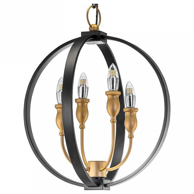 Люстра Lightstar Cero 731247 цвет арматуры Золото, Черный