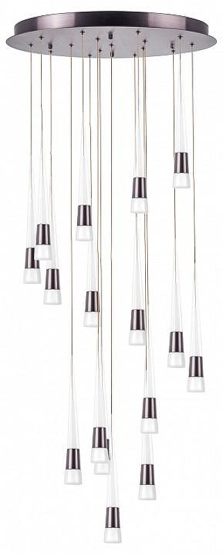 Люстра Lightstar Cone 757161 цвет плафона/подвески Белый, Прозрачный, цвет арматуры Красный