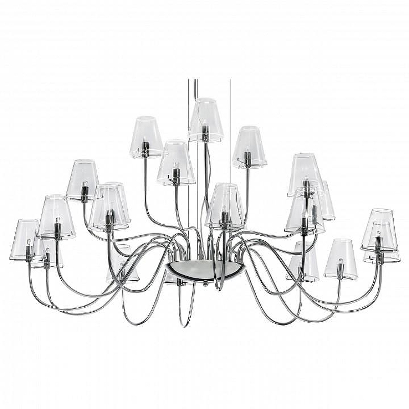 Люстра Lightstar D1afano 758214 цвет плафона/подвески Прозрачный, цвет арматуры Хром