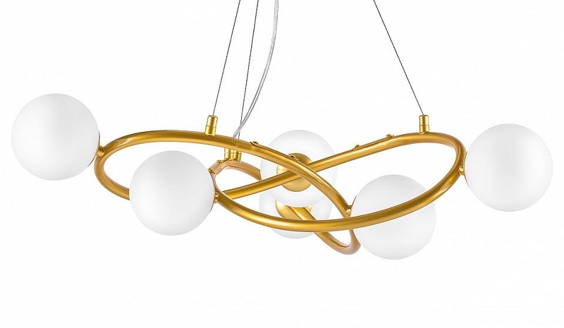 Люстра Lightstar Globo 799063 цвет плафона/подвески Белый, цвет арматуры Золото