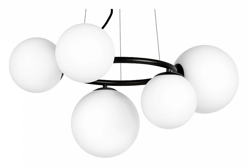 Люстра Lightstar Globo 815057 цвет плафона/подвески Белый, цвет арматуры Черный