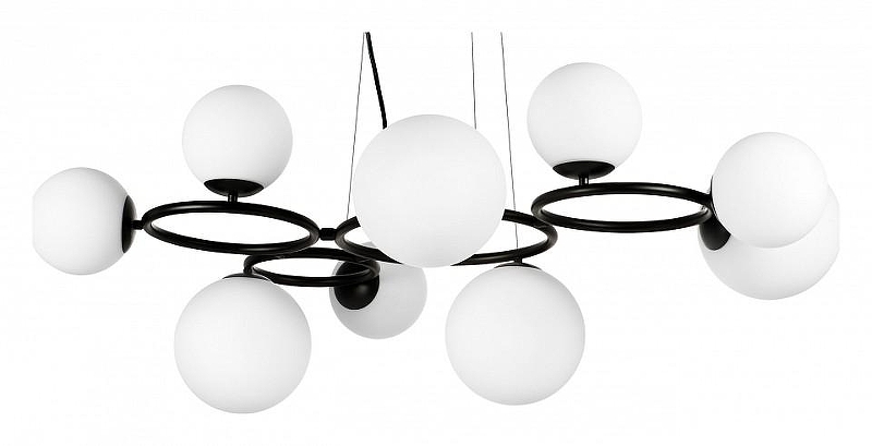 Люстра Lightstar Globo 815097 цвет плафона/подвески Белый, цвет арматуры Черный