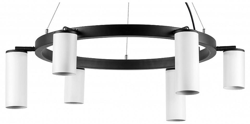 Люстра Lightstar Rullo LR016363863 цвет плафона/подвески Белый, цвет арматуры Черный