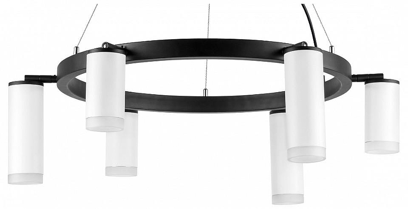 Люстра Lightstar Rullo LR0163638630 цвет плафона/подвески Белый, цвет арматуры Черный
