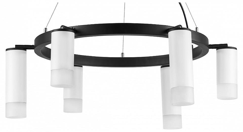 Люстра Lightstar Rullo LR0163638631 цвет плафона/подвески Белый, цвет арматуры Черный