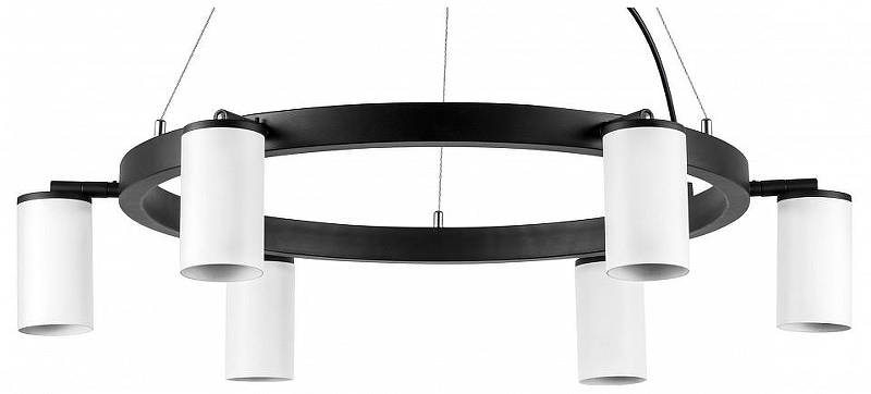 Люстра Lightstar Rullo LR016366 цвет плафона/подвески Белый, цвет арматуры Черный