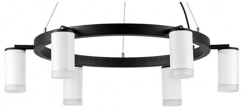 Люстра Lightstar Rullo LR0163660 цвет плафона/подвески Белый, цвет арматуры Черный