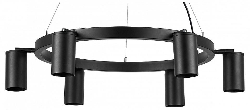 Люстра Lightstar Rullo LR016376 цвет плафона/подвески Черный, цвет арматуры Черный