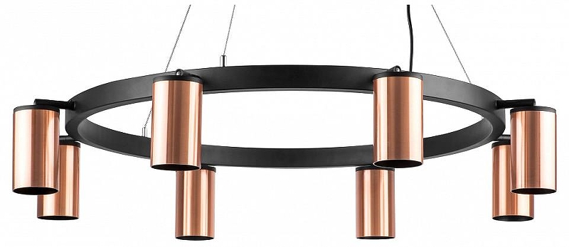 Люстра Lightstar Rullo LR018308 цвет плафона/подвески Медь, цвет арматуры Черный