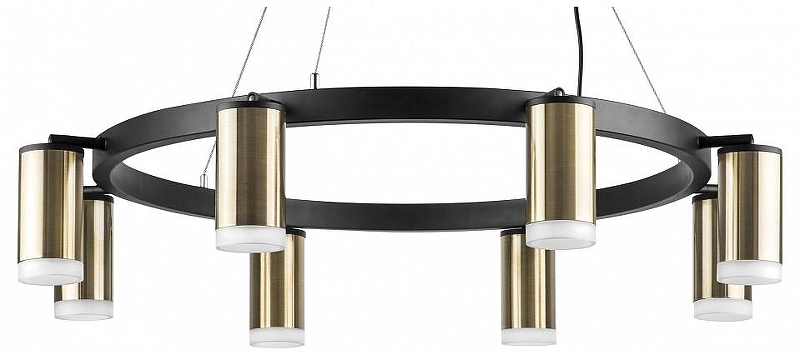 Люстра Lightstar Rullo LR0183180 цвет плафона/подвески Белый, Бронза, цвет арматуры Черный