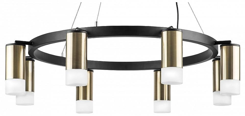Люстра Lightstar Rullo LR0183181 цвет плафона/подвески Белый, Бронза, цвет арматуры Черный