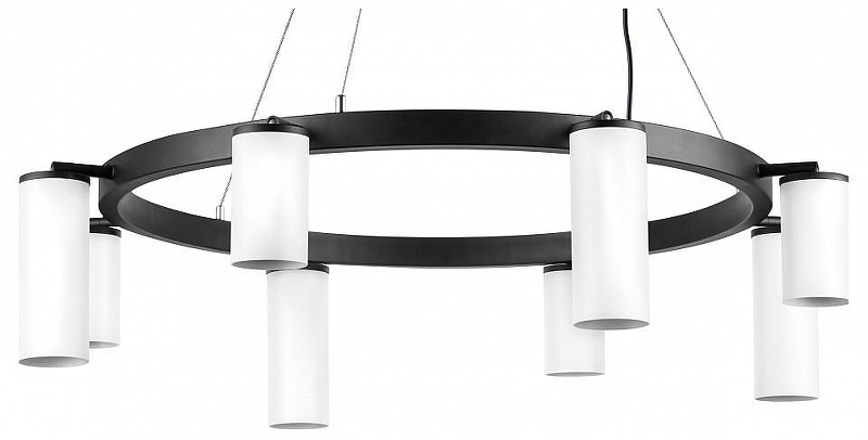 Люстра Lightstar Rullo LR018364864 цвет плафона/подвески Белый, цвет арматуры Черный