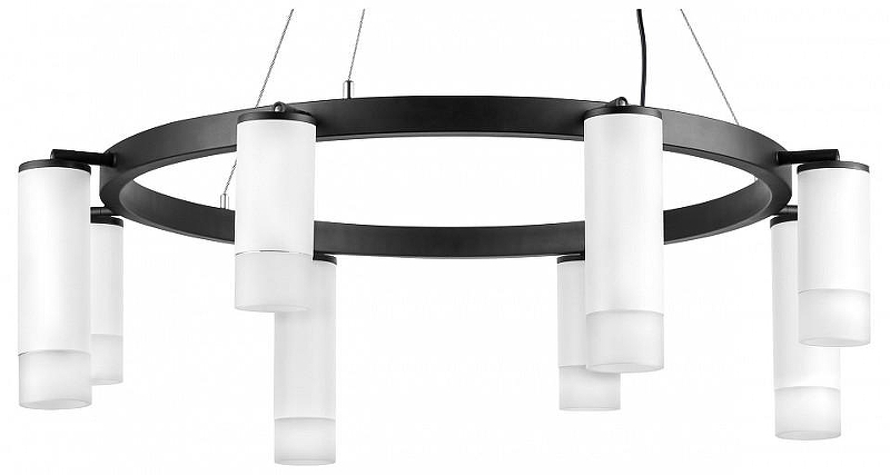 Люстра Lightstar Rullo LR0183648641 цвет плафона/подвески Белый, цвет арматуры Черный