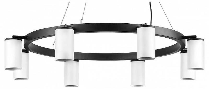 Люстра Lightstar Rullo LR018368 цвет плафона/подвески Белый, цвет арматуры Черный