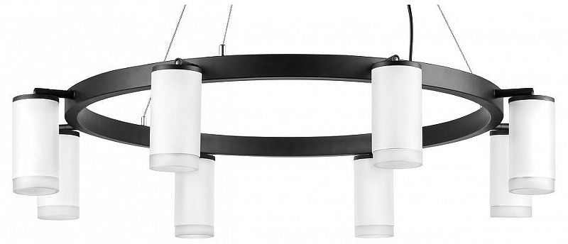 Люстра Lightstar Rullo LR0183680 цвет плафона/подвески Белый, цвет арматуры Черный
