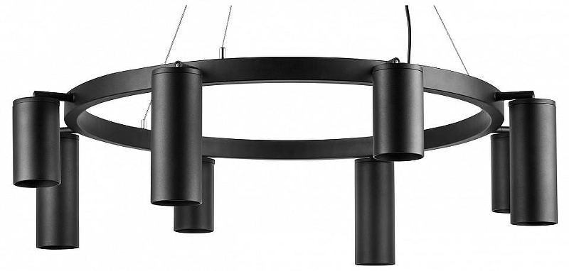 Люстра Lightstar Rullo LR018374874 цвет плафона/подвески Черный, цвет арматуры Черный
