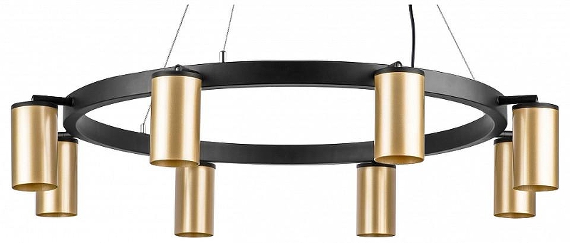 Люстра Lightstar Rullo LR018408 цвет плафона/подвески Золото, цвет арматуры Черный